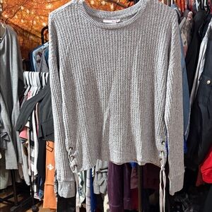 SO Gray Knit Sweater